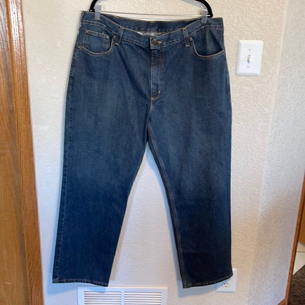 Carhartt- Men’s Blue Denim Relaxed Fit Jeans, Size 40 x 30